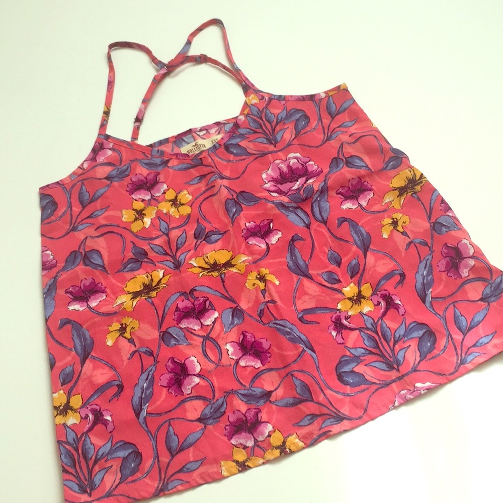 Floaty Floral Hollister Strappy Tank Top/Blouse